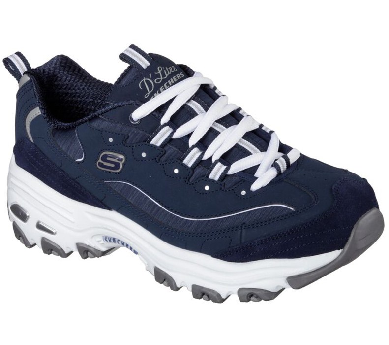 Skechers D'lites - Me Time - Womens Sneakers Navy/White [AU-SH3977]